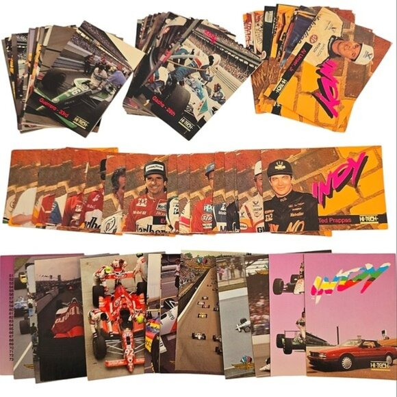 Vintage 1993 Indy Racing Cards Hi-Tech Complete 81 Card Base Set Andretti Rare - Picture 1 of 15